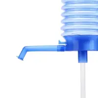 Помпа для воды, механическая, прозрачная, под бутыль от 11 до 19 л, голубая