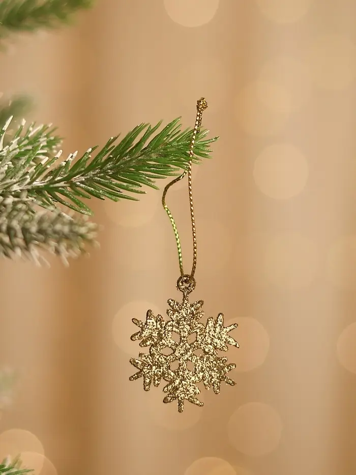 Ёлочные игрушки набор 6 шт. &laquo;Зимнее волшебство. Снежинка&raquo;, d=3.5 см, МИКС