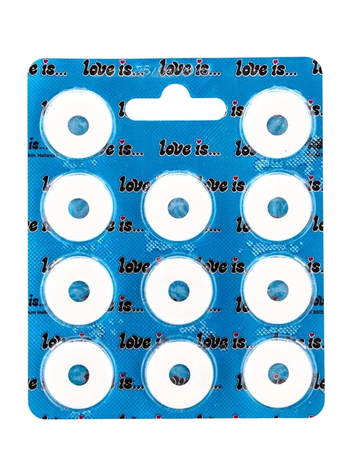 Освежающие конфеты Love is, в форме кольца, со вкусом мяты в блистере, 16.5 г