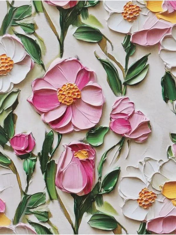 Бумага упаковочная глянцевая &laquo;Цветочная поляна&raquo;, 70&times;100 см