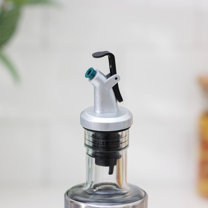 Бутылка стеклянная для соусов и масла Доляна «Стиль», 320 мл, 6,5×25,5 см