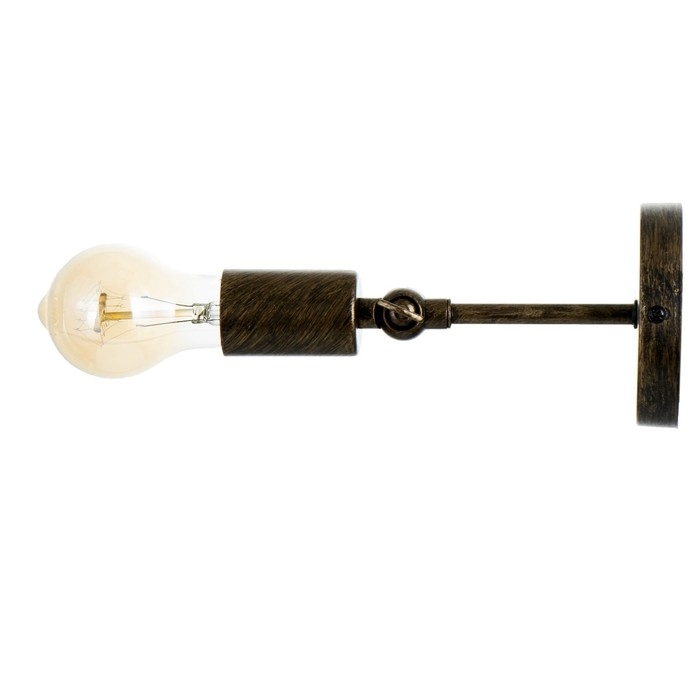 Бра"Миява" 1х40Вт Е27 черный с золотой патиной 9х10х13 см