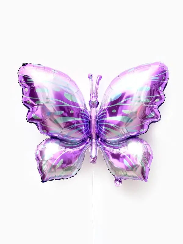 Воздушные шары фольгированные, &laquo;Разноцветные бабочки&raquo;, набор  3 шт