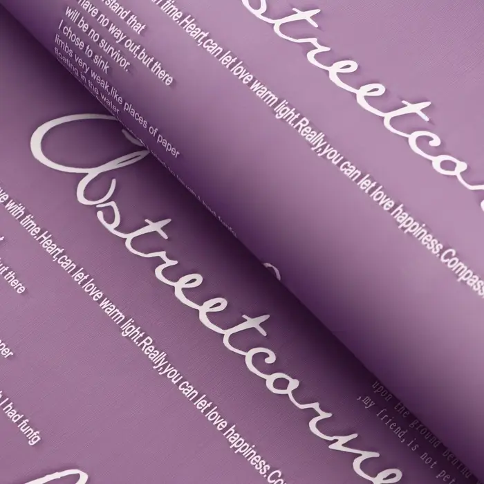 Пленка для цветов матовая «Новости Love», лиловый, 60×60 см Пленка для цветов матовая «Новости Love», лиловый, 60×60 см