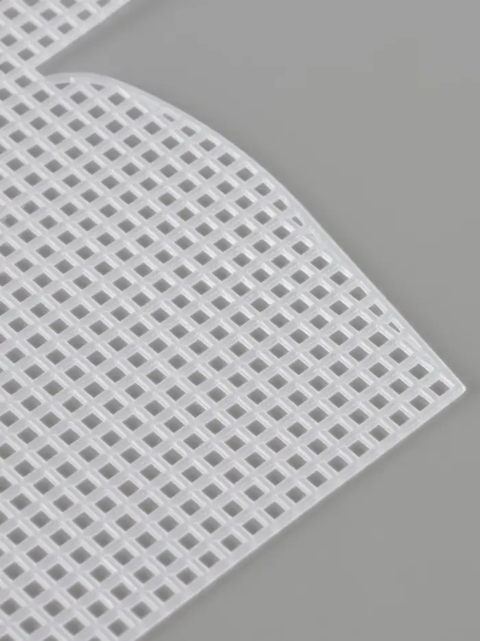 Канва-основа для вышивания сумки, пластиковая, 23&times;29 см, 1.5&times;1.5 мм, белая
