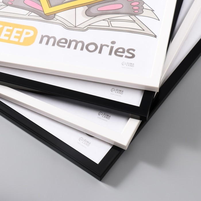 Набор рамок Набор рамок "Формат" 30х40 см, 4 шт. цвет чёрный/белый