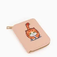 Кошелек дет 07-01-01 Июнь2543 кот, 8,52,510,5 см, 2 отд+отд/молн, д/карт, оранжевый