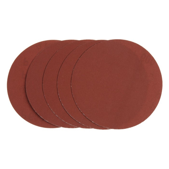 Круг абразивный шлифовальный под  Круг абразивный шлифовальный под "липучку" ТУНДРА, 150 мм, Р600, 5 шт.