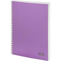 Бизнес-тетрадь А5 96л Attache Metallic Фиолет клетка, греб, картон, фольга