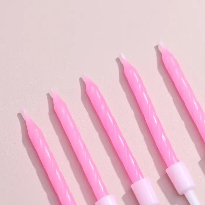 Свечи для торта «Неон», 5 см, 10 шт., розовые Свечи для торта «Неон», 5 см, 10 шт., розовые