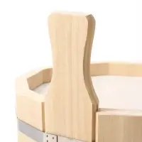 Ведро-запарник для бани и сауны, 10 л, деревянное, пластмассовая вставка