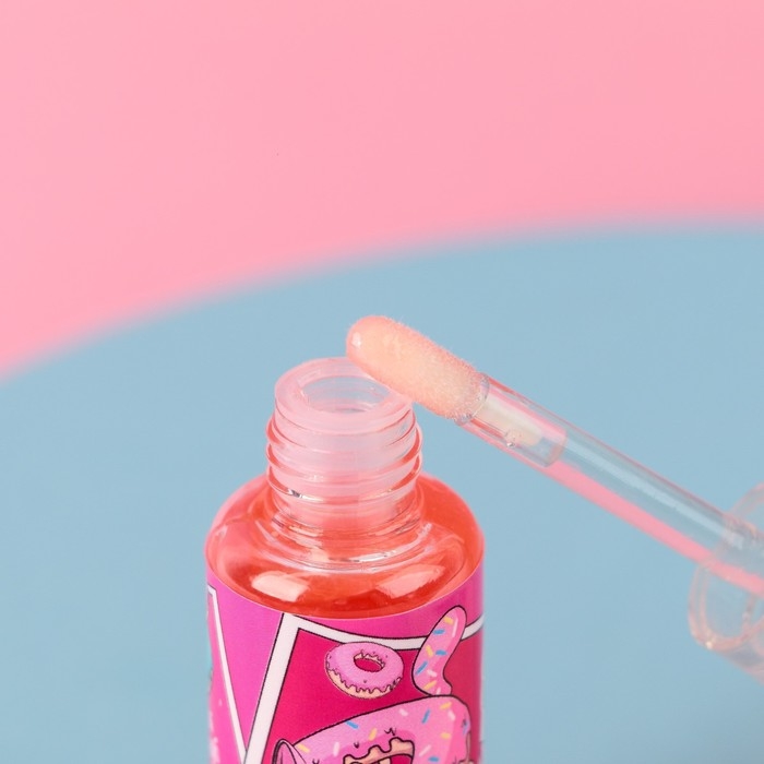 Набор детской косметики «Сладкие котики», блески для губ, косметичка, заколки