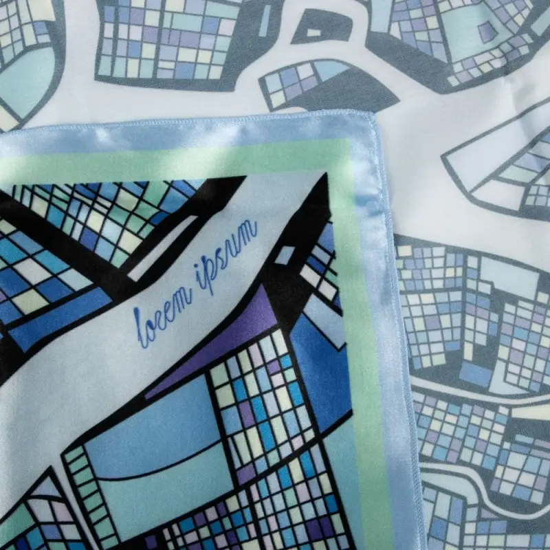 Платок с печатью на заказ ColorSharm, S Платок с печатью на заказ ColorSharm, S