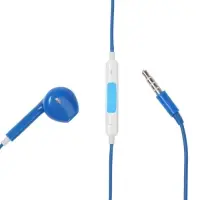 Наушники Luazon RX-13, вкладыши, микрофон, синие