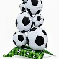 Воздушный шар фольгированный 60" &laquo;Футбол", под воздух