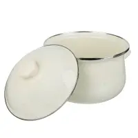 Кастрюля эмалированная VETTA Айвори, 18см, 2л, индукция