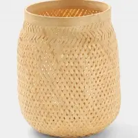 Корзинка плетёная из бамбука, 20&times;20&times;28 см