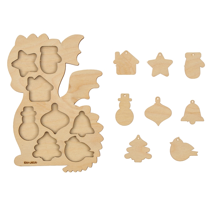 Набор для творчества. Роспись по дереву «Дракон» Набор для творчества. Роспись по дереву «Дракон»