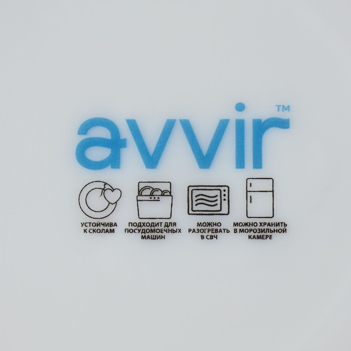 Набор десертных тарелок «Дива», d=19 см, 6 шт, стеклокерамика, цвет белый Набор десертных тарелок «Дива», d=19 см, 6 шт, стеклокерамика, цвет белый