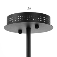 Люстра 1695/9 LED 216Вт 3000-6000К черно-золотой 95х95х113 см BayerLux