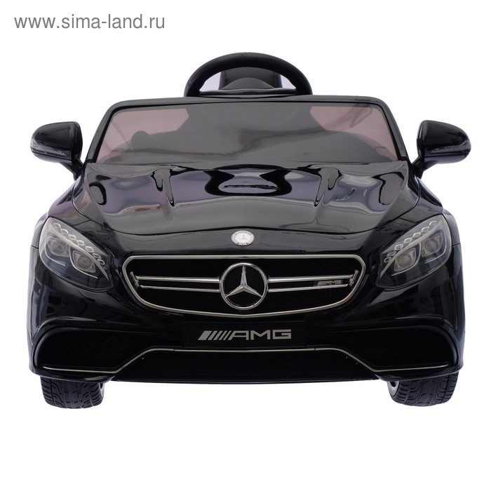 Электромобиль MERCEDES-BENZ S63 AMG, EVA колёса, кожаное сидение, цвет чёрный Электромобиль MERCEDES-BENZ S63 AMG, EVA колёса, кожаное сидение, цвет чёрный
