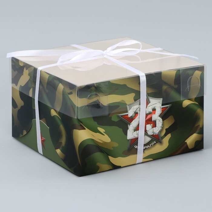 Коробка для капкейка, кондитерская упаковка, 4 ячейки, «Для моего мужчины», 23 февраля, 16 х 16 х 10 см Коробка для капкейка, кондитерская упаковка, 4 ячейки, «Для моего мужчины», 23 февраля, 16 х 16 х 10 см