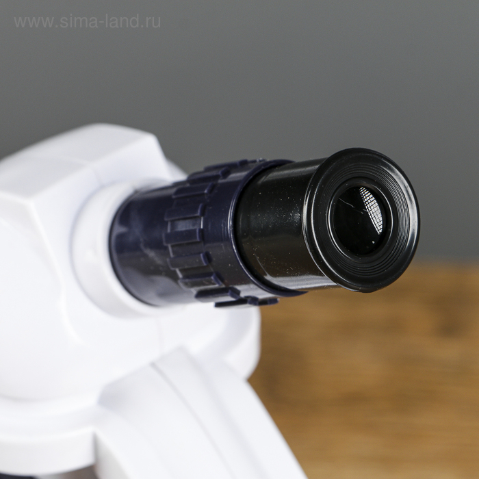 Микроскоп, кратность увеличения 450х, 200х, 80х, с подсветкой, белый Микроскоп, кратность увеличения 450х, 200х, 80х, с подсветкой, белый