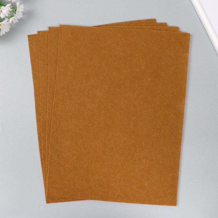 Фетр 1 мм Фетр 1 мм "Кофе со сливками" набор 4 листа 30х40 см