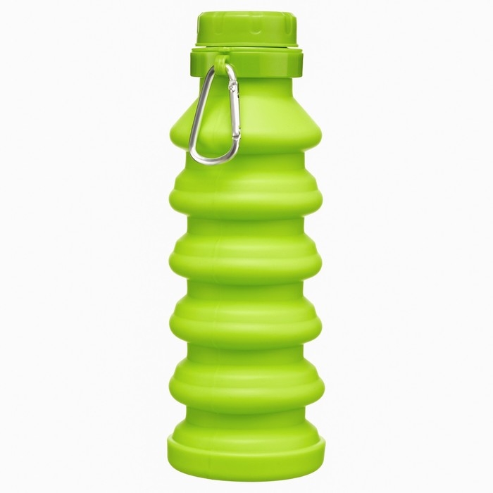 Бутылка для воды складная, 450 мл, 7 х 21.3 см, силиконовая Бутылка для воды складная, 450 мл, 7 х 21.3 см, силиконовая