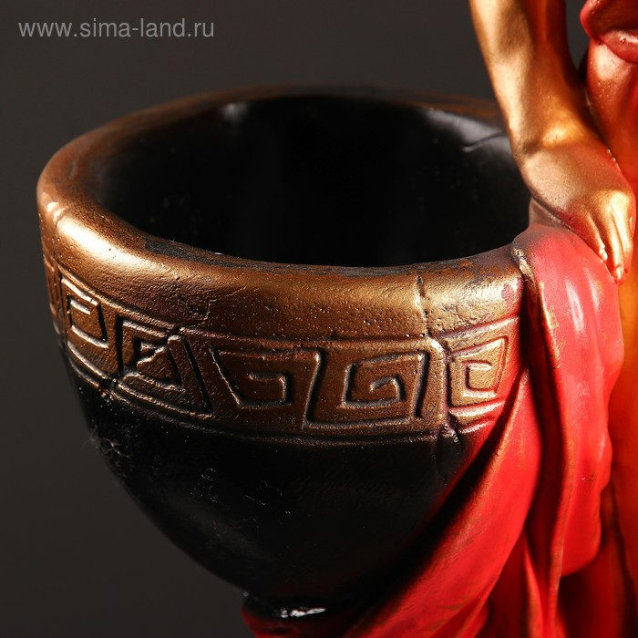 Фигура с кашпо Фигура с кашпо "Девушка Дана" красная, 20х81х31см