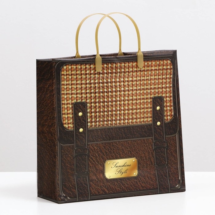 Пакет  Пакет "Портфель", мягкий пластик, 30 x 30 см, 120 мкм