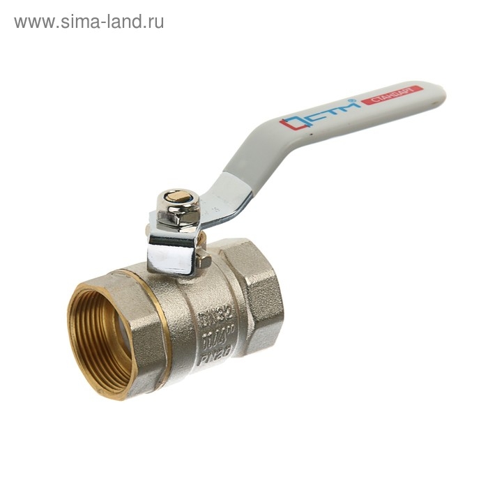 Кран шаровой Кран шаровой "СТМ" Стандарт, PN20, внутренняя/внутренняя резьба 1 1/4", рычаг