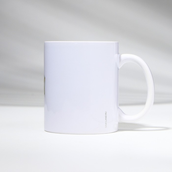 Кружка новогодняя керамическая «Снежный ангел», 320 мл, цвет белый