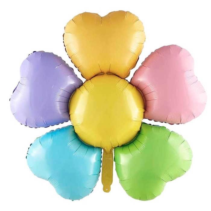 Шар фольгированный 40" &laquo;Ромашка-макарун&raquo;