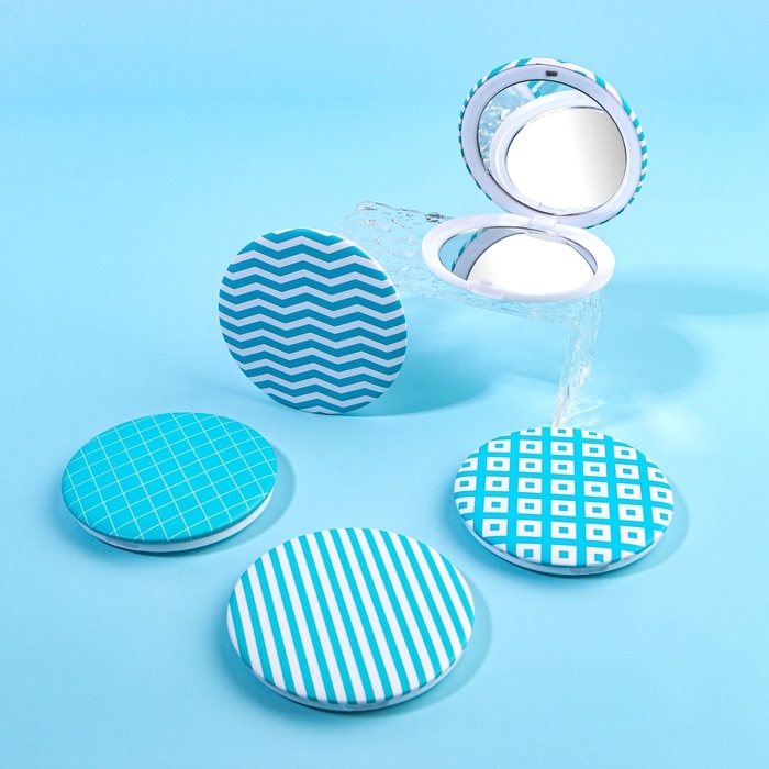 Зеркало складное «Геометрия», d = 7,5 см, рисунок МИКС Зеркало складное «Геометрия», d = 7,5 см, рисунок МИКС