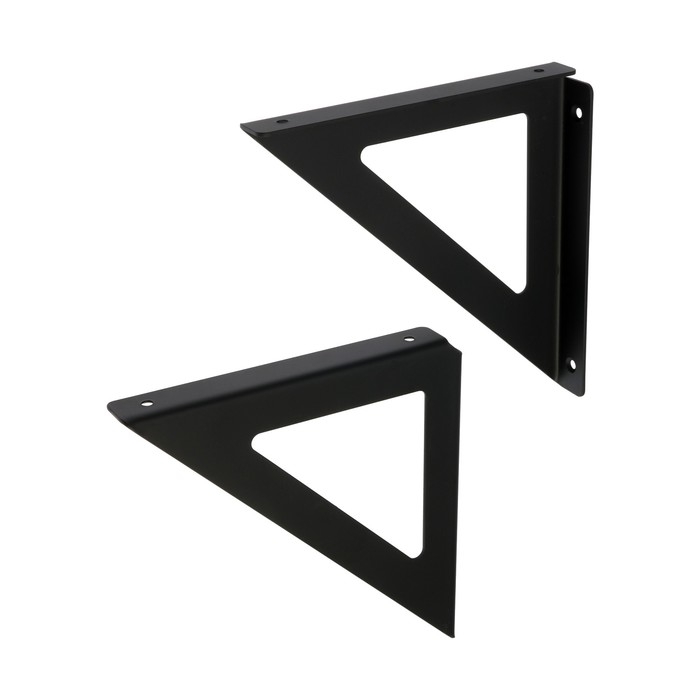 Кронштейн DELТА, мод.1, 195х195, 2 шт, цвет черный Кронштейн DELТА, мод.1, 195х195, 2 шт, цвет черный