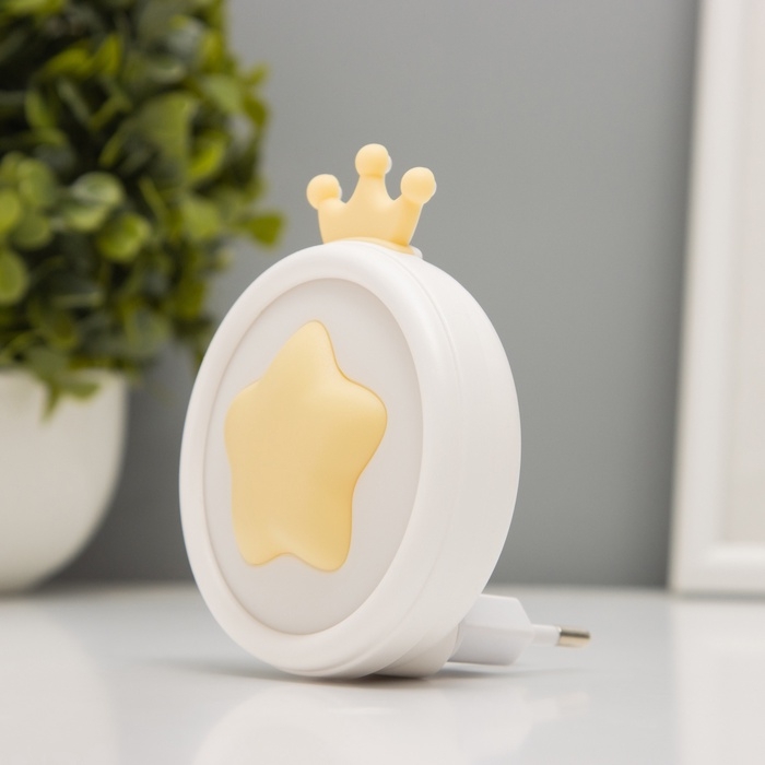Ночник Ночник "Королевская звезда" 1Вт LED датчик света 7х8х10см