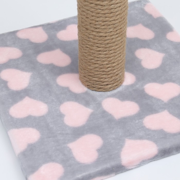 Когтеточка  Когтеточка "Столбик" на подставке,  54 х 31 см, джут,  микс цветов