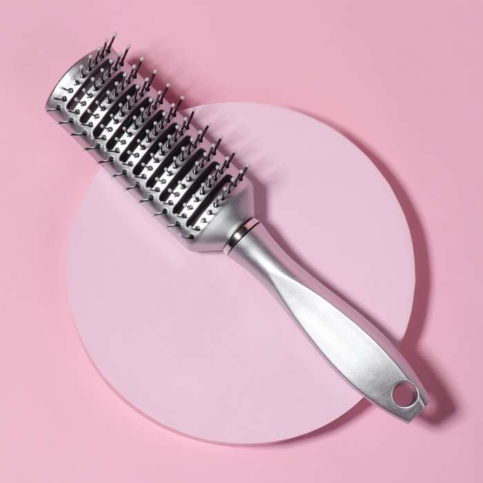 Расчёска массажная, вентилируемая, 5 × 22 см, цвет МИКС