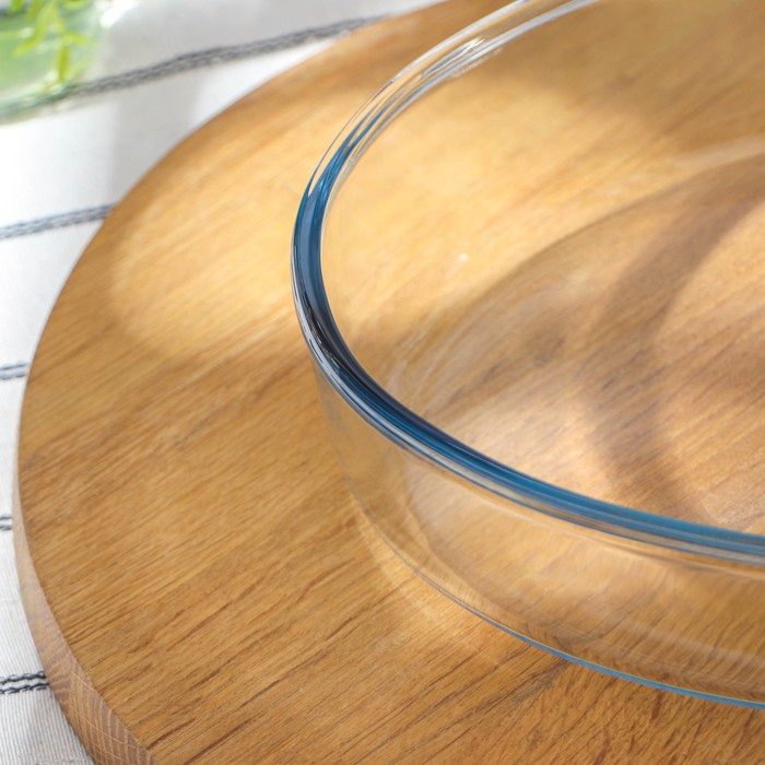 Форма для запекания и выпечки из жаропрочного стекла Borcam, 2 л, без крышки Форма для запекания и выпечки из жаропрочного стекла Borcam, 2 л, без крышки