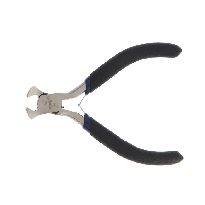 Кусачки торцевые ТУНДРА mini, никелированные, обрезиненные рукоятки, 105 мм Кусачки торцевые ТУНДРА mini, никелированные, обрезиненные рукоятки, 105 мм