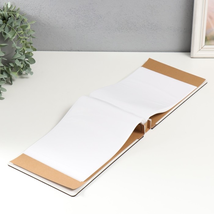 Фотоальбом на 52 фото 15х20 см Фотоальбом на 52 фото 15х20 см "Белые цветы и бабочка" дерево, блеск 4х17,4х25 см