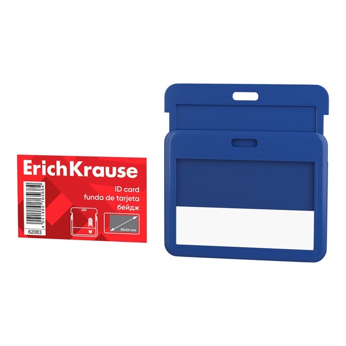 Бейдж горизонтальный 85 х 54 мм, ErichKrause слайдер, пластик ABC, текстильная лента, микс Бейдж горизонтальный 85 х 54 мм, ErichKrause слайдер, пластик ABC, текстильная лента, микс