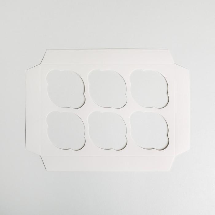 Коробка для капкейков, кондитерская упаковка, 6 ячеек «С 8 Марта», 23 х 16 х 10 см Коробка для капкейков, кондитерская упаковка, 6 ячеек «С 8 Марта», 23 х 16 х 10 см