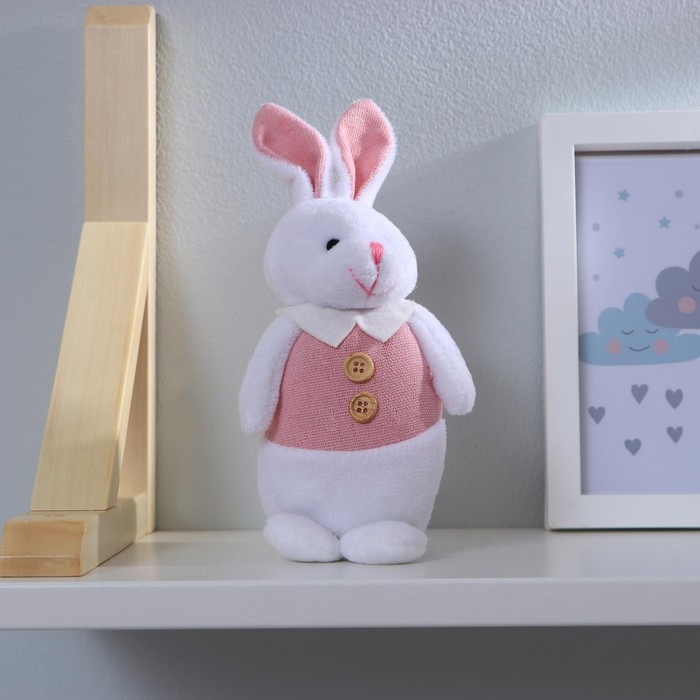 Мягкая игрушка «Зайка», с пуговками, МИКС Мягкая игрушка «Зайка», с пуговками, МИКС