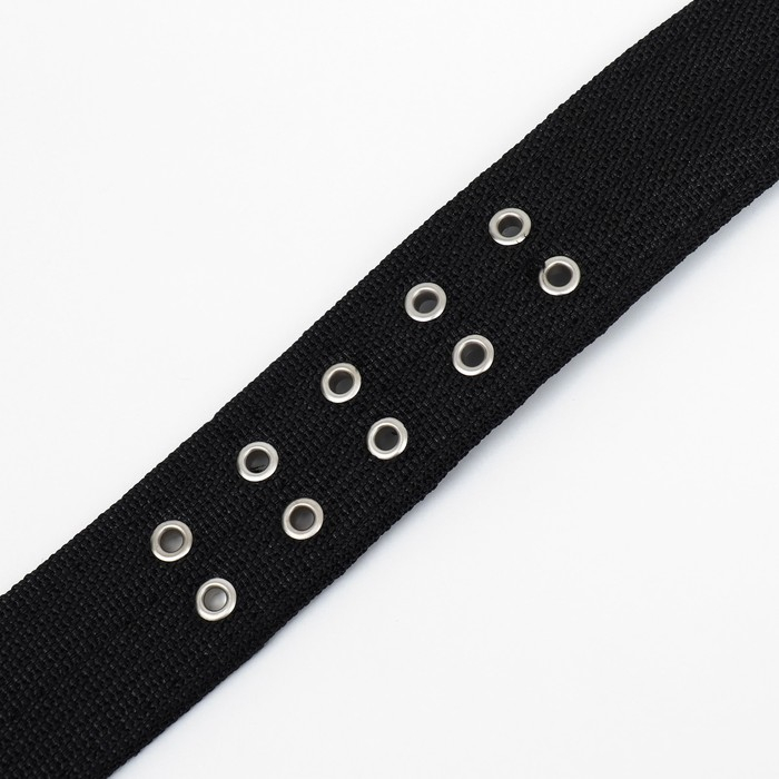 Ошейник четырехслойный с вертлюгом, 80 х 4,9 см, ОШ 64-74 см, полиэстер, чёрный Ошейник четырехслойный с вертлюгом, 80 х 4,9 см, ОШ 64-74 см, полиэстер, чёрный