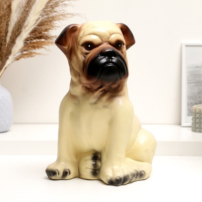 Копилка Копилка "Мопс" бежевый, 26х18х31см