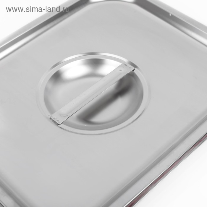Крышка из нержавеющей стали к гастроемкости 1/2, 32,5×26,5 см, толщина 0,8 мм Крышка из нержавеющей стали к гастроемкости 1/2, 32,5×26,5 см, толщина 0,8 мм