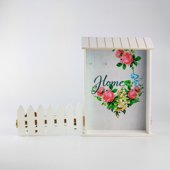 Ключница настенная «Home», цветы, 22,5 х 30,5 х 5,7 см. Ключница настенная «Home», цветы, 22,5 х 30,5 х 5,7 см.