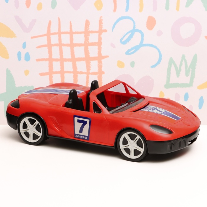 Машина пластмассовая  Машина пластмассовая "Кабриолет" 40 х 20 х 13 см, МИКС